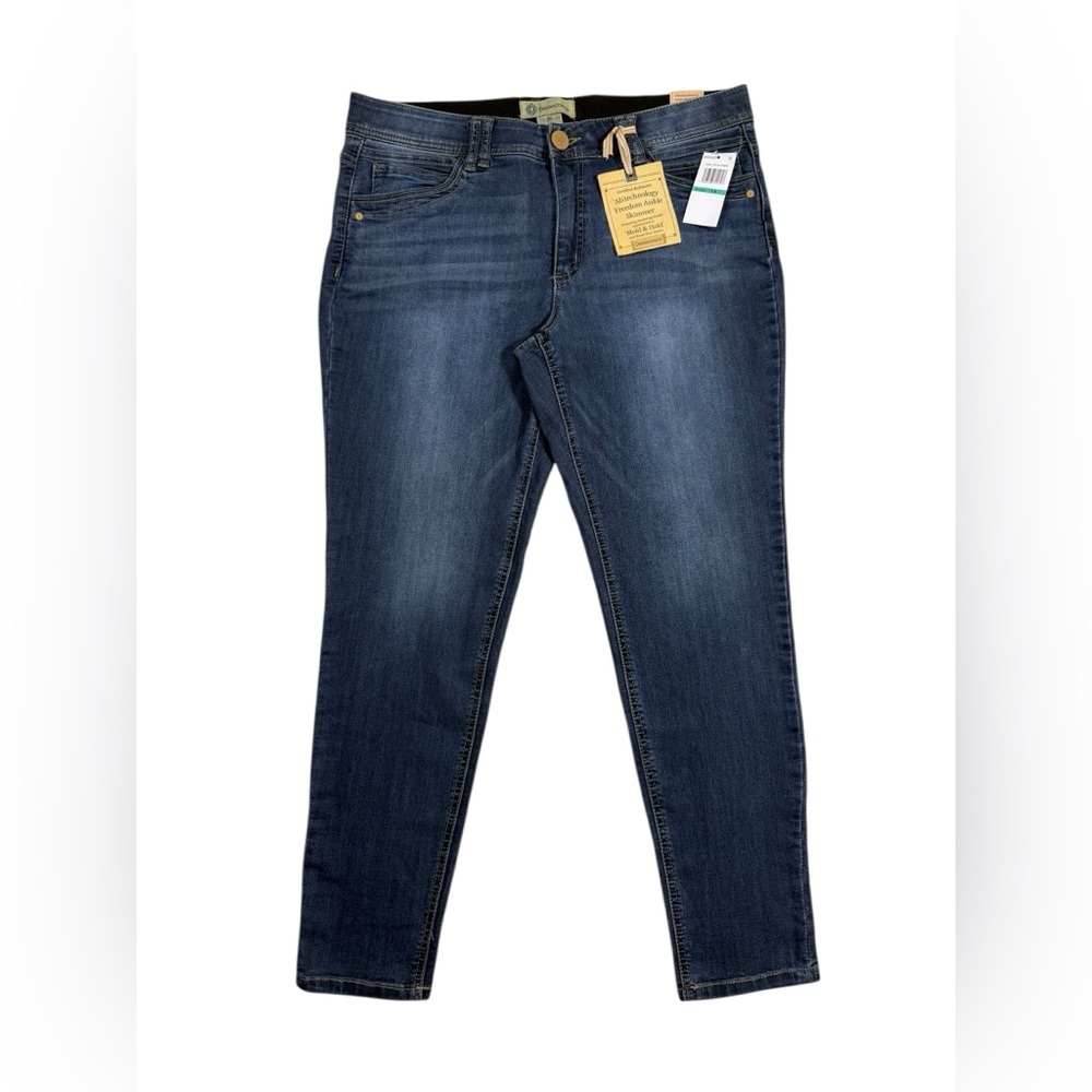 Democracy Ab Technology Freedom Ankle Skimmer Jeans Women’s 16 Stretch Blue NWT
